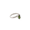 Green Tourmaline Handmade Silver Band