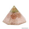 Chakra Stones Orgonite Octagone Pyramid - Big Size