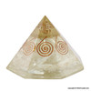 Chakra Stones Orgonite Octagone Pyramid - Big Size