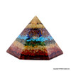 Chakra Stones Orgonite Octagone Pyramid - Big Size