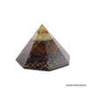 Chakra Stones Orgonite Octagone Pyramid - Big Size