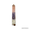Rose Quartz, Amethyst & Crystal Quartz Orgonite Obelisk Tower