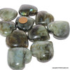 Bag of 10 Labradorite Puffy Heart Worry Stone Bag of 10 Labradorite Puffy Heart Worry Stone