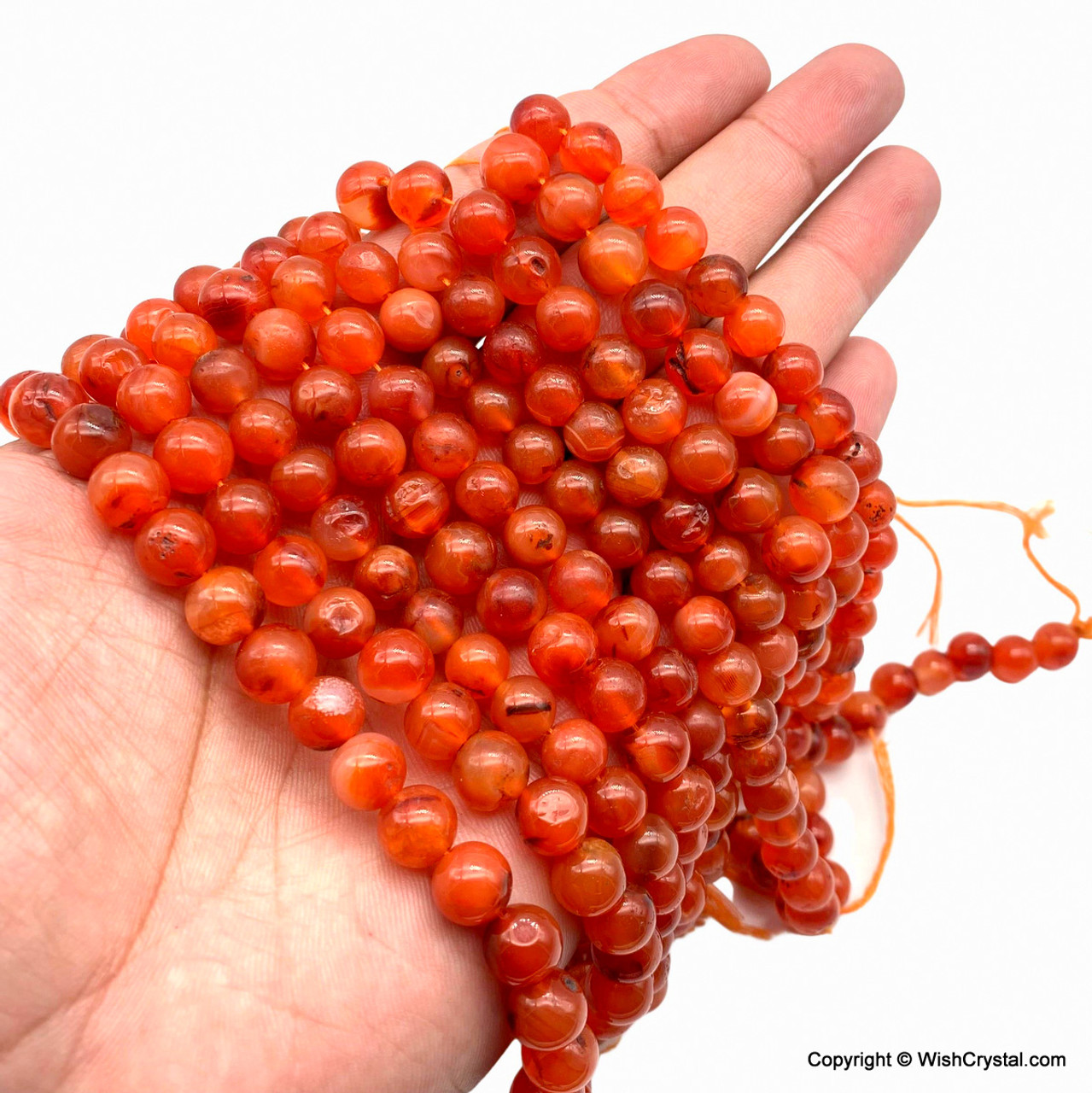 Sea Striker Round Beads - Red 8 mm