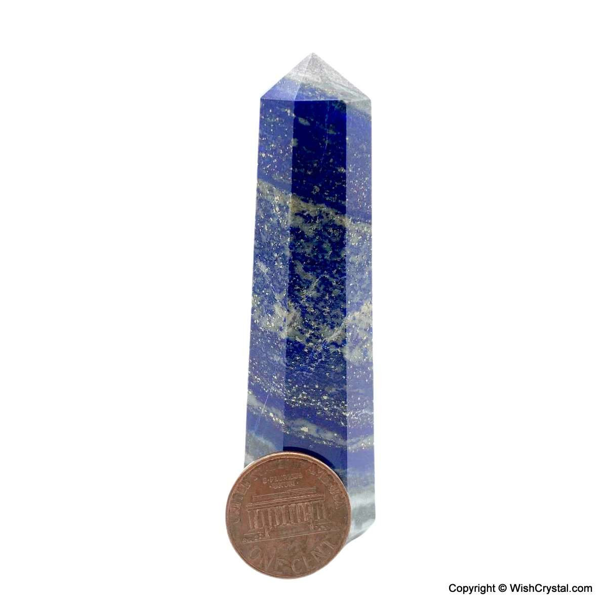 Lapis Lazuli 8-sided Obelisk Tower - 3 inch | WishCrystal