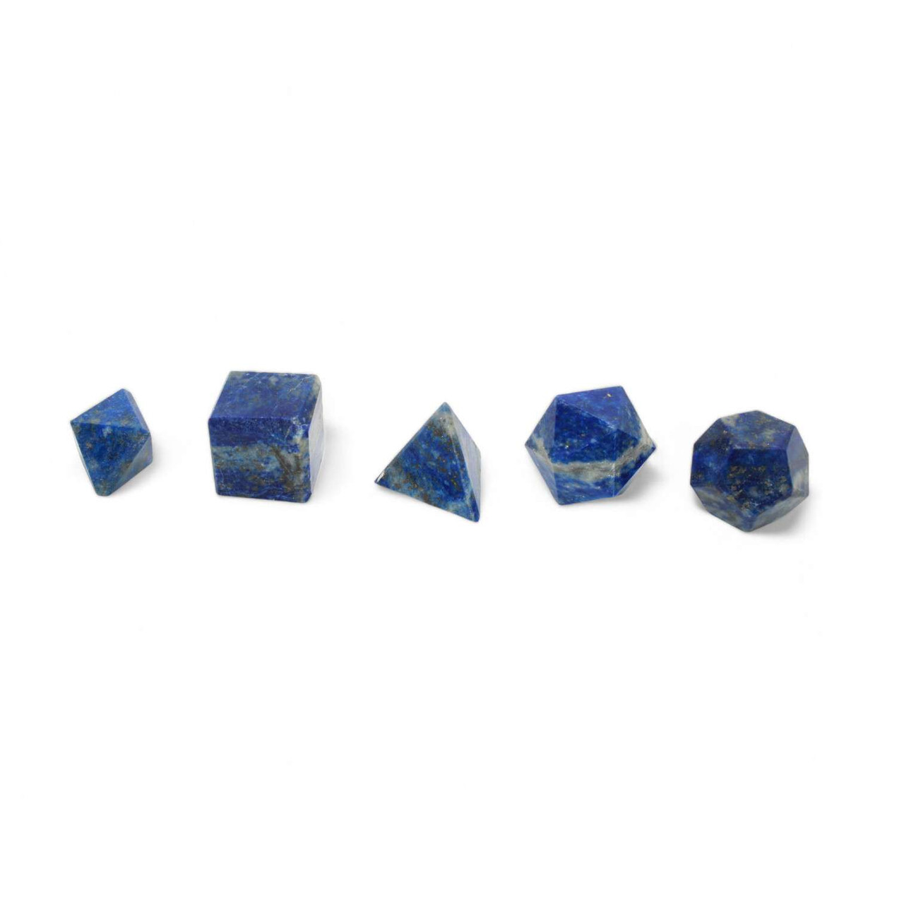 Lapis Lazuli Sacred Geometry Set of 5 Pieces | Wishcrystal