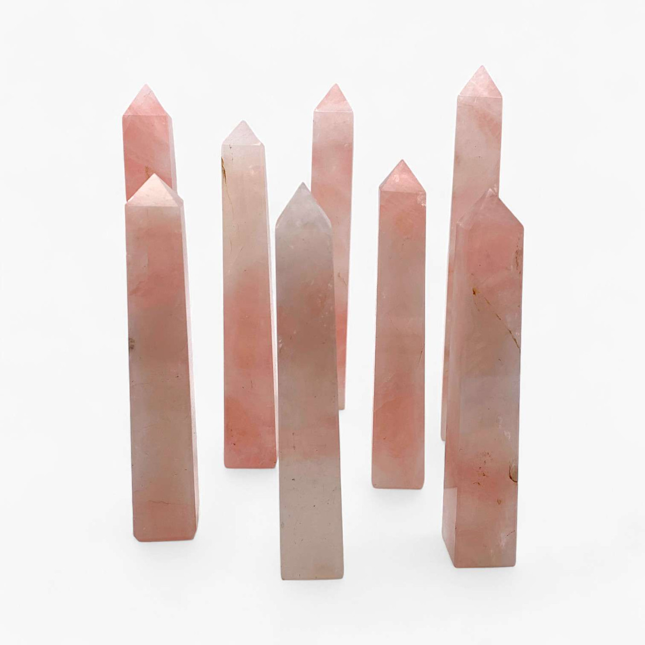 Rose Quartz Tall Tower 4 1/2 to 5 inch | Wishcrystal