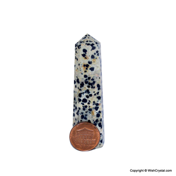 Dalmatian Jasper Healing Crystal Wand - 3 inch