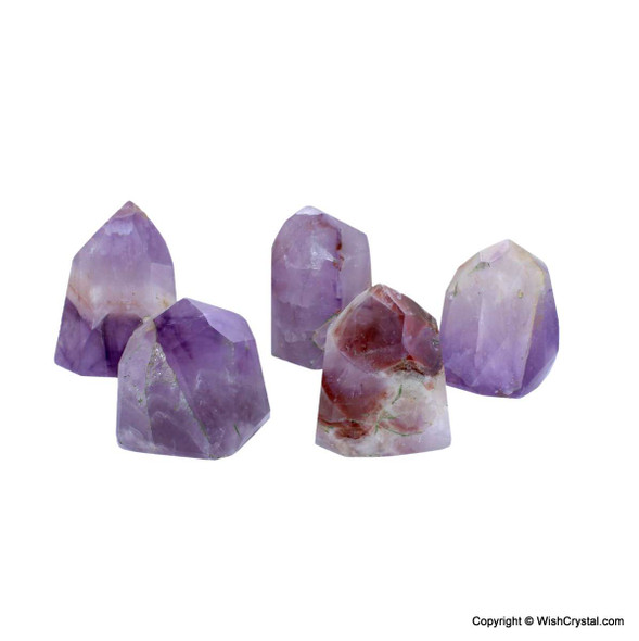 Bag of 10 Amethyst Natural Points - 1 1/2 to 2 inch Bag of 10 Amethyst Natural Points - 1 1/2 to 2 inch