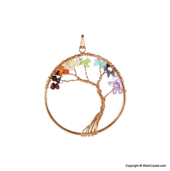 Big size copper wire wrap chakra pendant Big size copper wire wrap chakra pendant