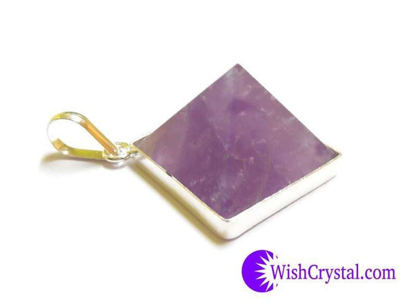 Amethyst Pyramid Pendant