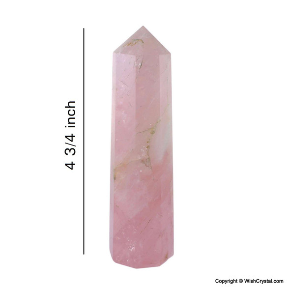 Big Natural Rose Quartz Obelisk - 4 to 5 inch Big Natural Rose Quartz Obelisk - 4 to 5 inch