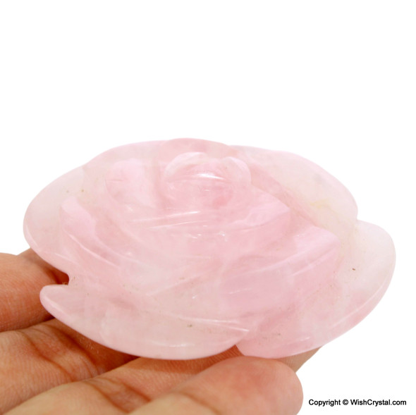 Rose Carved from Natural Gemstones - 1-1/2 to 2-inch