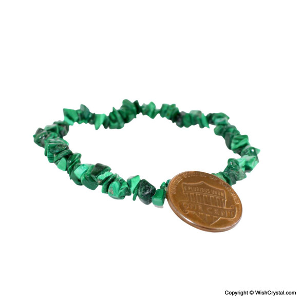 Malachite Petite Chips Bracelet Malachite Petite Chips Bracelet