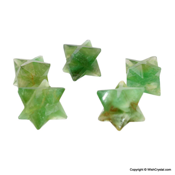 Fluorite Merakaba Stars - 1/2 inch in cube