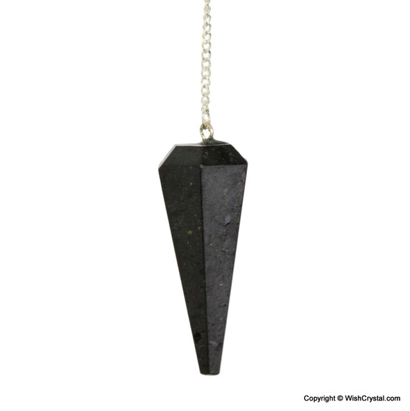 Black Tourmaline Diamond Shape Pendulum Black Tourmaline Diamond Shape Pendulum