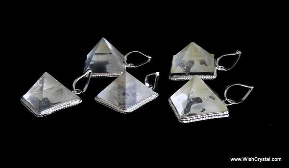 Crystal Quartz Pyramid Pendant