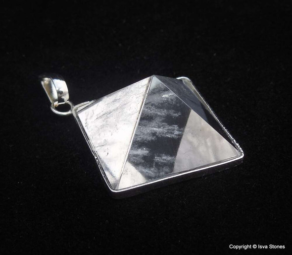 Crystal Quartz Pyramid Pendant