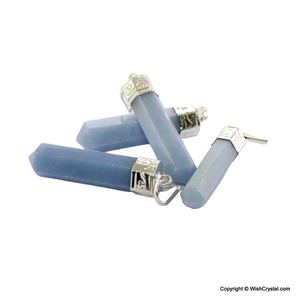 Angelite Crystal Point Pendant Angelite Crystal Point Pendant