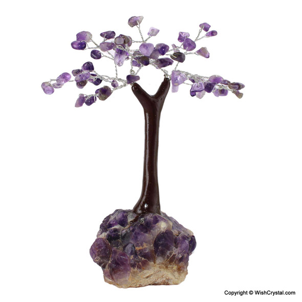 Amethyst Tree with natural cluster base - 5 inch