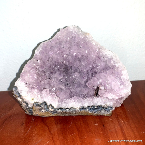 Natural Aura purple Amethyst Geode 3 inch