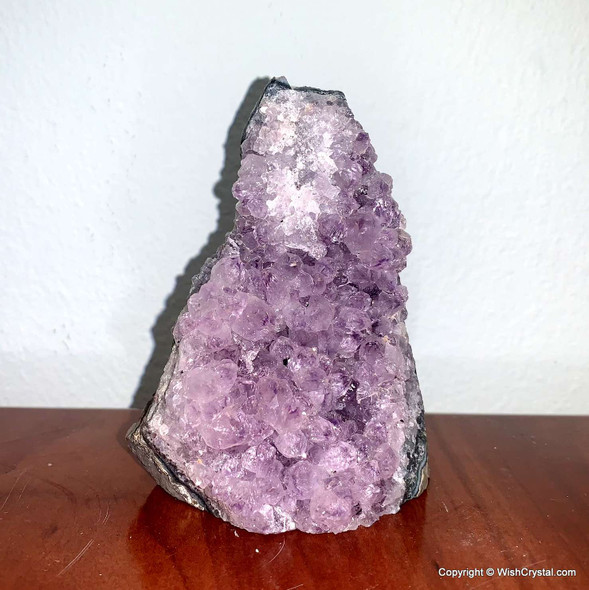 Natural Aura purple tall Amethyst Geode 3 inch