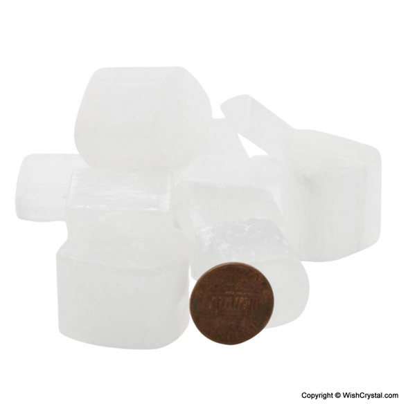 Selenite Tumbles Bag per kilogram Selenite Tumbles Bag per kilogram
