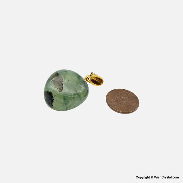 Phrenite Tumble Stone Pendant