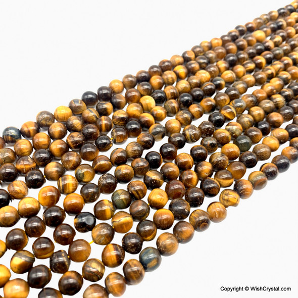 Tiger Eye 8 mm beads strand