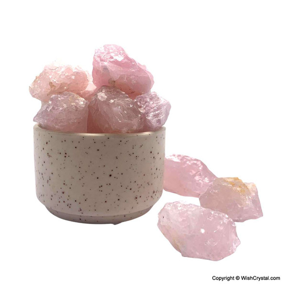 Rose Quartz raw stones 1 to 2 inch - Bag of 20 pieces Rose Quartz raw stones 1 to 2 inch - Bag of 20 pieces