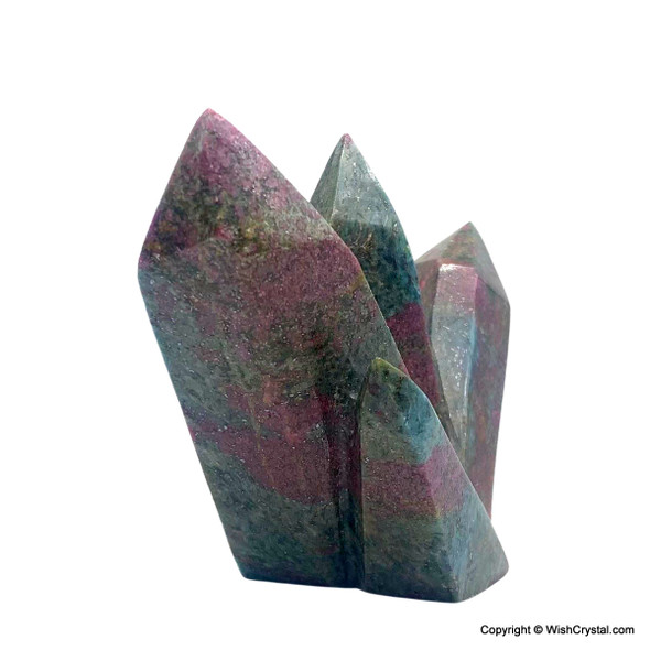 Ruby Ziosite polished natural points