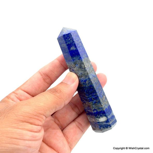Lapis Lazuli 8-sided obelisk tower - 4 inch Lapis Lazuli 8-sided obelisk tower - 4 inch