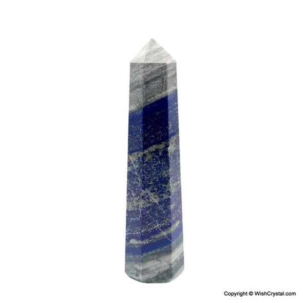 Lapis Lazuli 8-sided obelisk tower - 3 1/2 inch Lapis Lazuli 8-sided obelisk tower - 3 1/2 inch