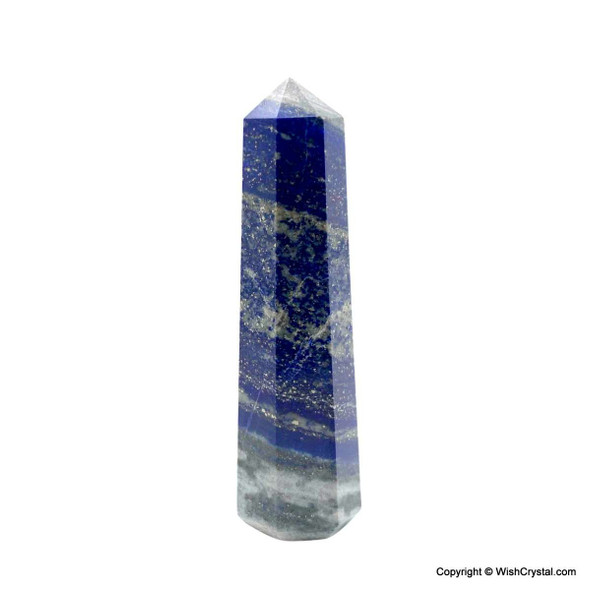 Lapis Lazuli 8-sided obelisk tower - 3 inch