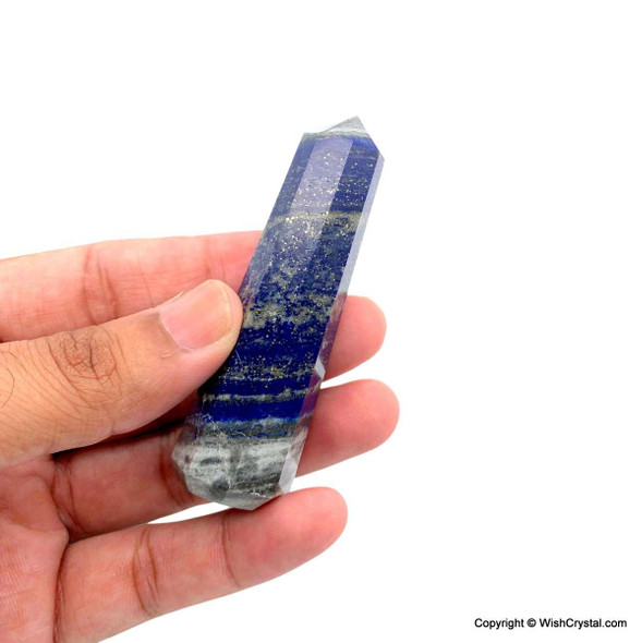 Lapis Lazuli 8-sided obelisk tower - 3 inch Lapis Lazuli 8-sided obelisk tower - 3 inch