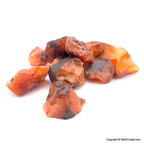 Carnelian raw stones - 1 1/2 to 2 inch