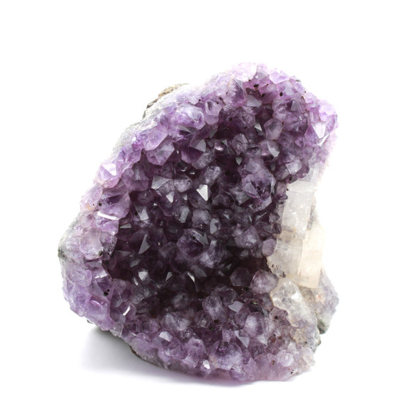 Amethyst & Selenite Aura purple Geode