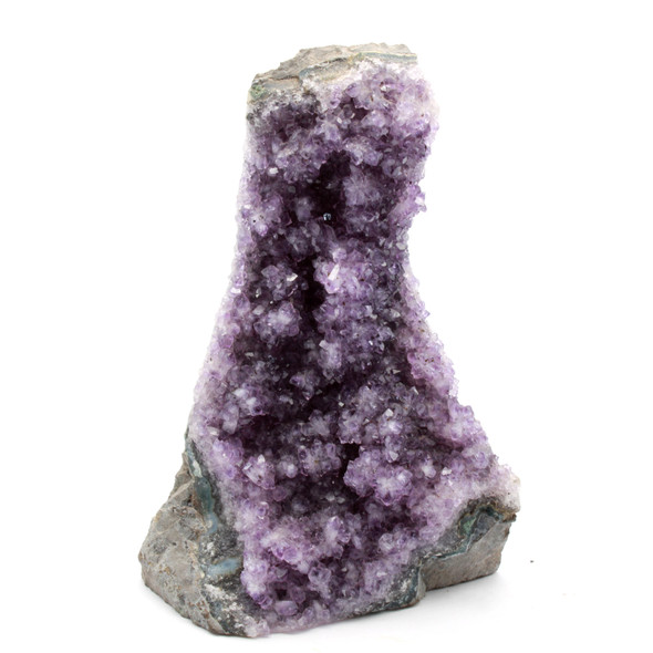 Amethyst Purple Geode with tiny crystals - 4 inch