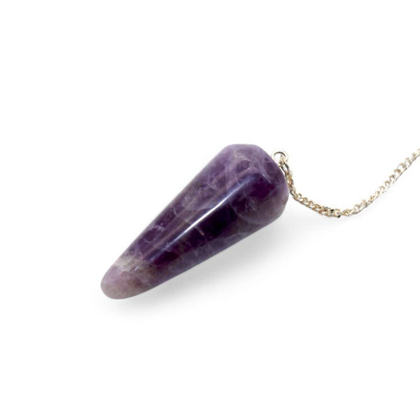 Amethyst Pendulum - round surfaced
