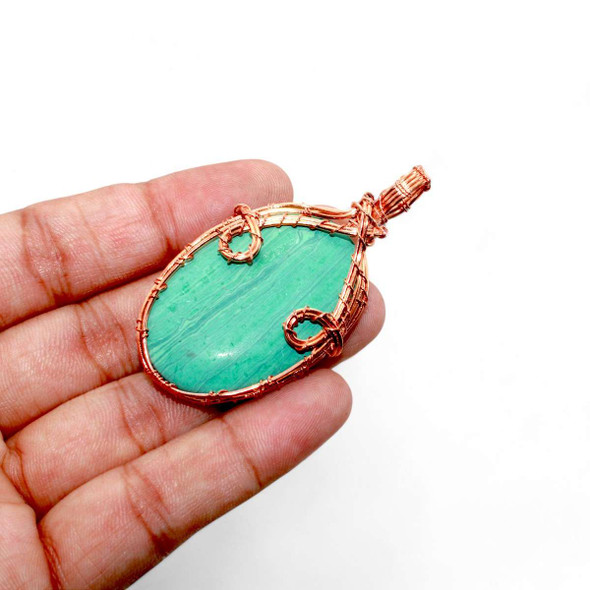 Bag of 10 Copper Wire wrap Dual Coil Design pendants Bag of 10 Copper Wire wrap Dual Coil Design pendants