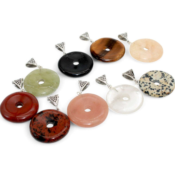 Crystal Donut pendant