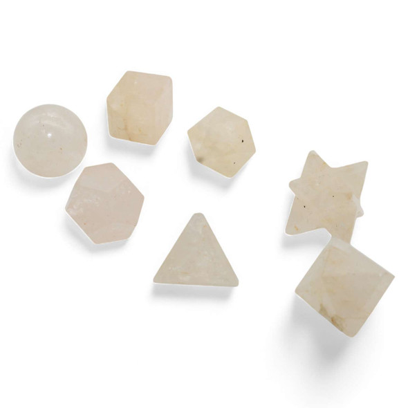 Yellow Aventurine sacred geometry set of 7 pieces