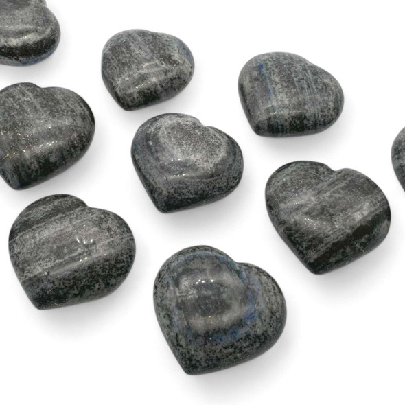 Pyrite over Lapis Lazuli Puffy Heart Value - 1 1/2 inch