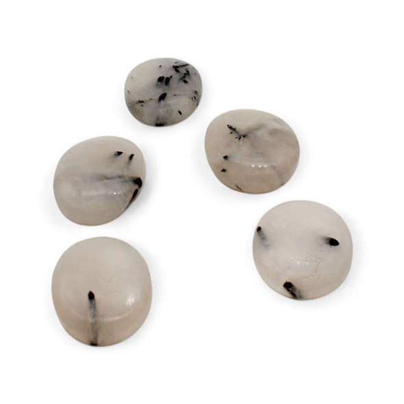 White Rutile Quartz Oval Thumb / Worry Stones White Rutile Quartz Oval Thumb / Worry Stones