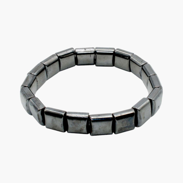 Hematite flat slab bracelets