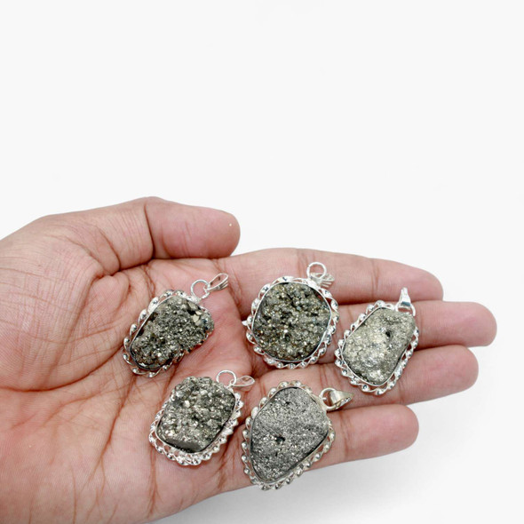 Pyrite cluster pendant - 1 inch Pyrite cluster pendant - 1 inch
