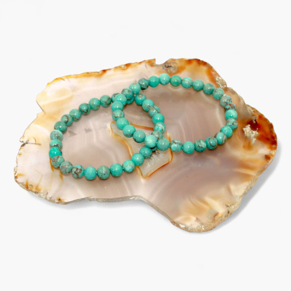 Genuine Turquoise Energy Bracelet - 6 mm