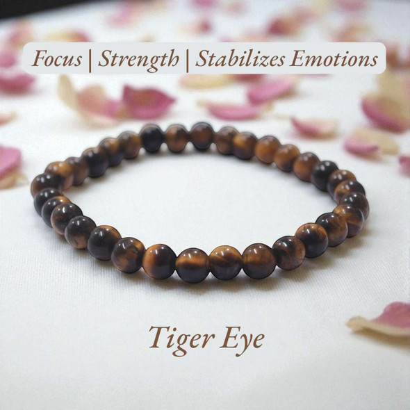 Tiger Eye Energy Bracelet - 6 mm