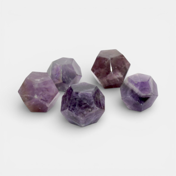 Sacred Geometry Shape Amethyst - Dodecahedron