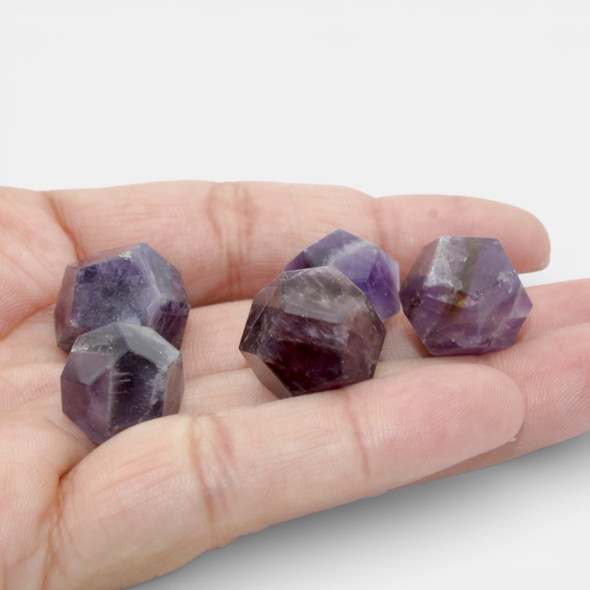 Sacred Geometry Shape Amethyst - Dodecahedron